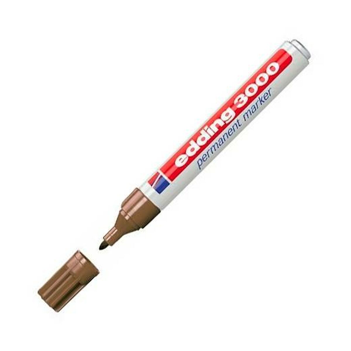 Permanente markeerstift Edding 3000 Bruin (10 Stuks)